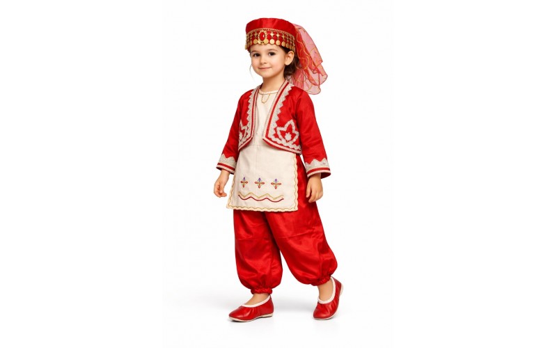 GÜMÜŞ VE GOLD POTPORİ KIZ ÇOCUK YÖRESEL KOSTÜM