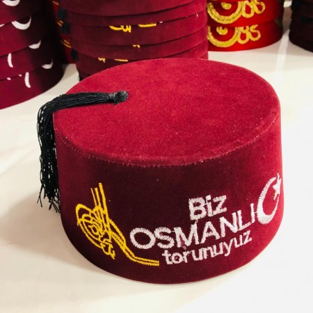 Biz Osmanlı Torunuyuz Fesi Özel Hediyelik Fes