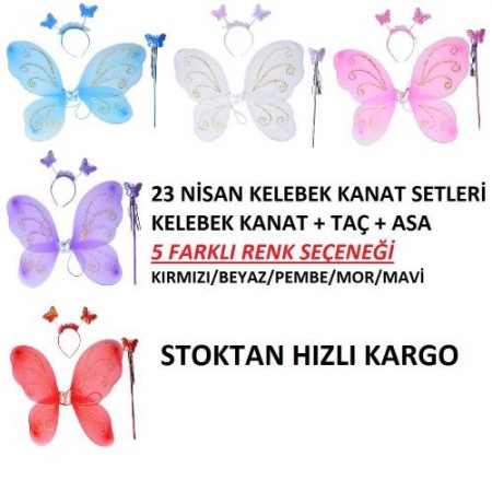 Kelebek Kanat Set