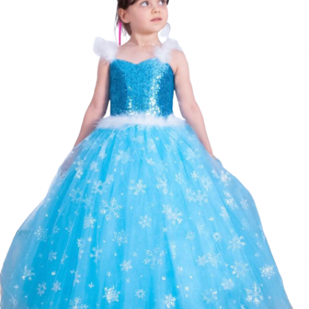 Elsa Frozen Tarlatanlı Gelinlik Kostüm